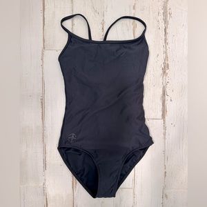 Wear Moi Black Leo Camisole style. Size M. Gentle V back. Gorgeous Thalia style.